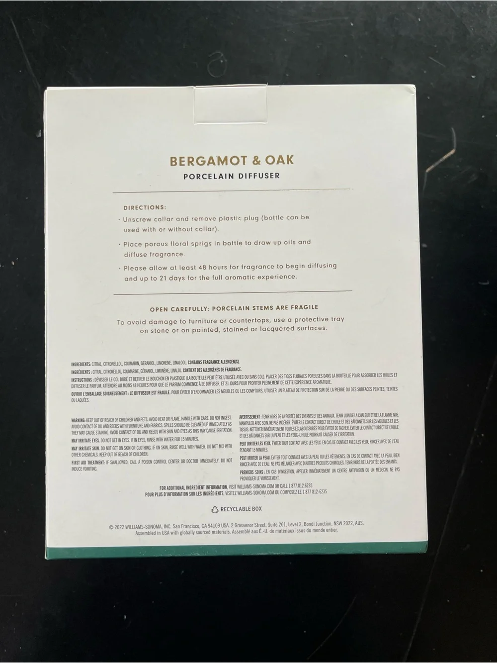 Williams Sonoma oz nwt